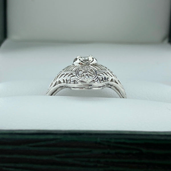 Filigree Diamond Ring