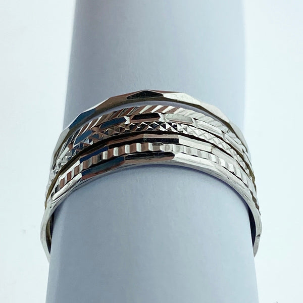 Set of Seven Stacked Rings