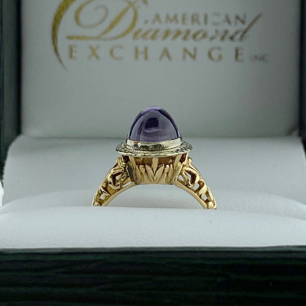 Cabochon Amethyst Ring