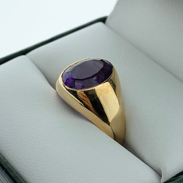Domed Amethyst Ring