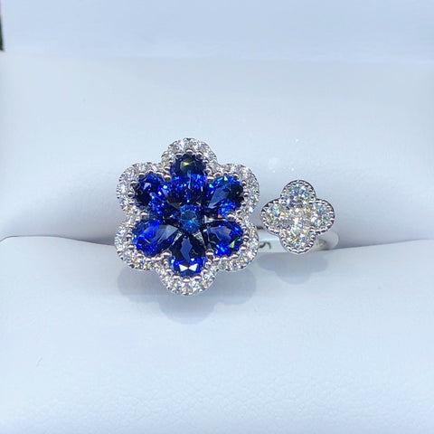 Sapphire and Diamond Ring