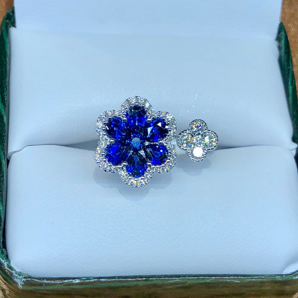 Sapphire and Diamond Ring