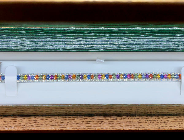 Sapphire and Diamond Bracelet