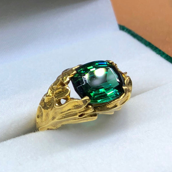 Green Tourmaline Ring