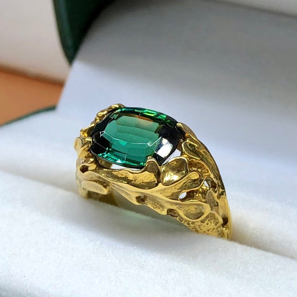 Green Tourmaline Ring