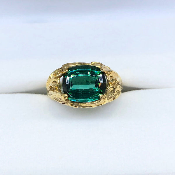 Green Tourmaline Ring
