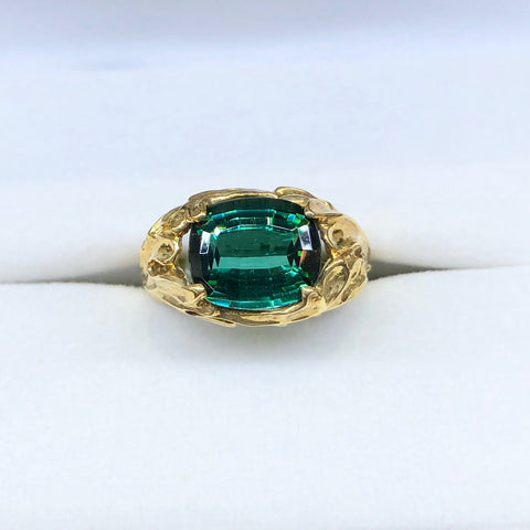 Green Tourmaline Ring