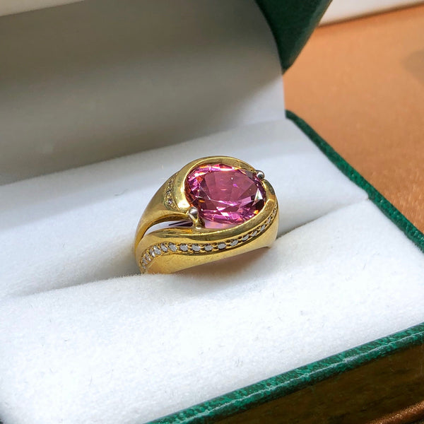 Pink Tourmaline Ring