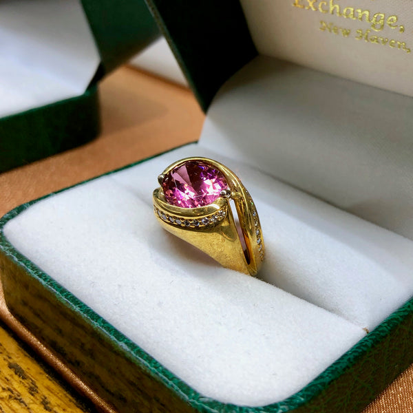 Pink Tourmaline Ring