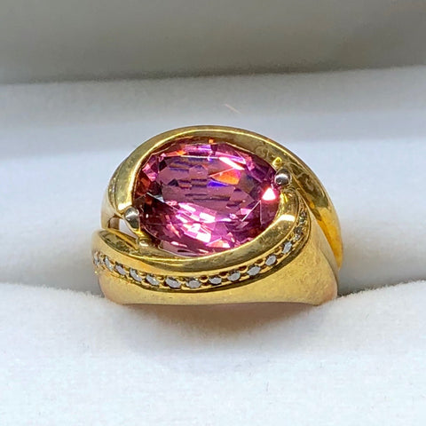 Pink Tourmaline Ring