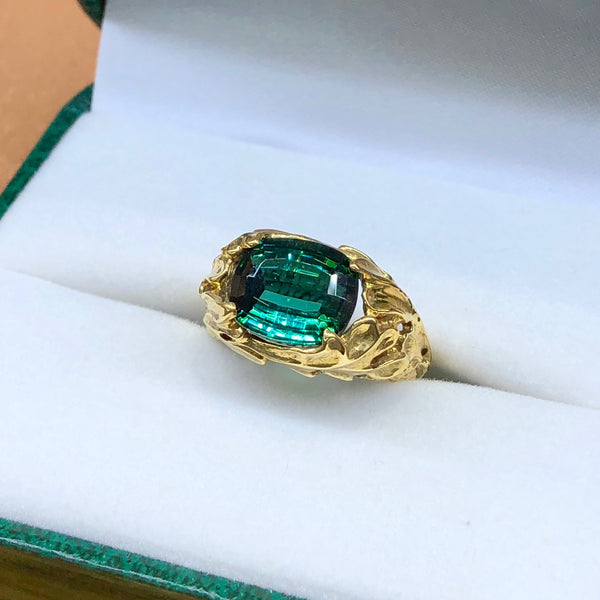 Green Tourmaline Ring