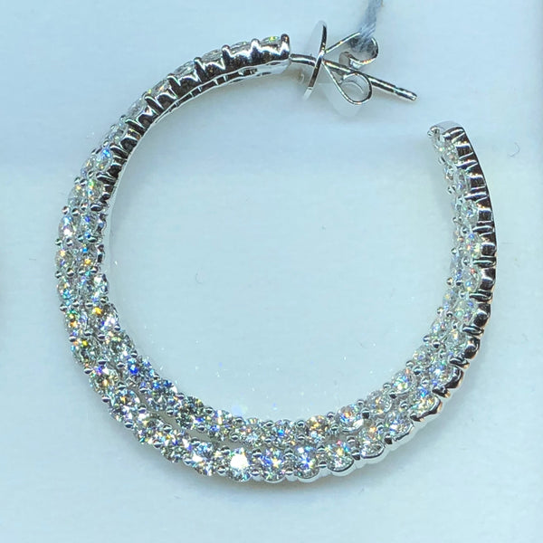 Diamond Hoop Earrings